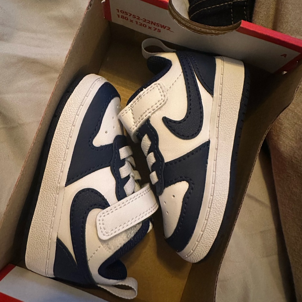 Infant Nike Blue and White Sneakers Classic Design